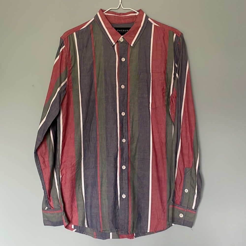 Pacsun Striped Button Down